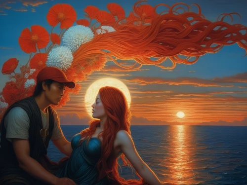 romantic scene,loving couple sunrise,fantasy picture,chinese lantern,chinese lanterns,red balloon,surrealism,fantasy art,romantic portrait,love in air,hot air balloon,passion bloom,honeymoon,ballooning,surrealistic,dreams catcher,romantic,balloon trip,hot air balloons,romantic night,Photography,Artistic Photography,Artistic Photography 05