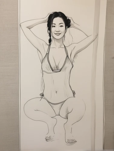 asian woman,japanese woman,to draw,mari makinami,mulan,art model,advertising figure,pencil frame,lotus art drawing,summer line art,proportions,cutout,dita,su yan,figure drawing,asian vision,japanese art,bjork,handdrawn,phuquy,Illustration,Paper based,Paper Based 30