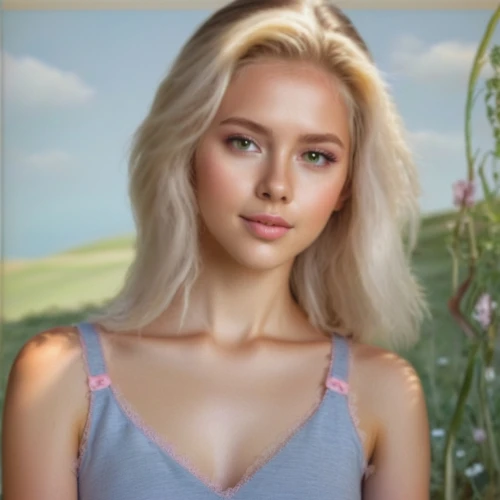 natural cosmetic,eurasian,barbie,portrait background,natural color,canola,pretty young woman,eufiliya,floral,cotton top,girl in flowers,apricot,natura,realdoll,portrait of a girl,coral,spring background,beautiful young woman,pale,blonde woman,Conceptual Art,Daily,Daily 10