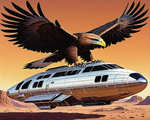 falcon,thunderbird,eagle illustration,eagle vector,eagles,imperial eagle,satellite express,amtrak,eagle,steppe eagle,aztec gull,eagle eastern,bird of prey,hawk - bird,sea eagle,of prey eagle,galaxy express,white eagle,wings transport,sky train,Conceptual Art,Sci-Fi,Sci-Fi 20