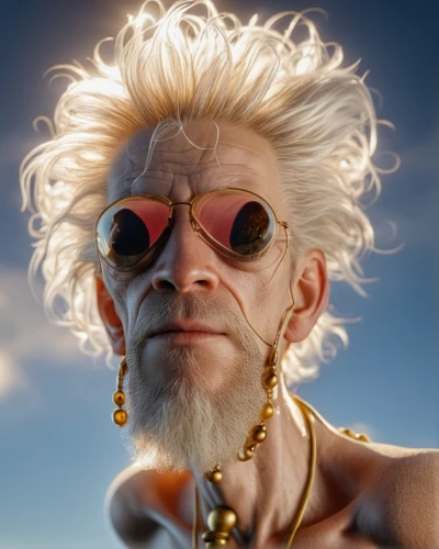 male elf,sadhu,lokportrait,burning man,cgi,guru,2080ti graphics card,god,mohawk,indian sadhu,b3d,scandia gnome,sageretia theezans,kontroller,electro,adam,the face of god,tilda,streampunk,male character,Photography,General,Realistic