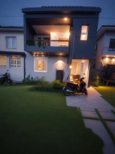golf lawn,render,3d rendering,rendering,modern house,artificial grass,green lawn,lawn game,3d rendered,suburbs,cube house,suburban,residential house,lonely house,3d render,mowing the grass,lawn,garage,family motorcycle,feng-shui-golf,Photography,General,Realistic