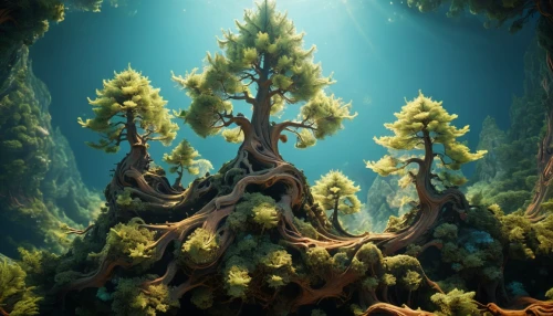 underwater landscape,underwater background,fairy forest,forest tree,fir forest,elven forest,coniferous forest,fractal environment,redwood tree,spruce-fir forest,the roots of trees,old-growth forest,cartoon forest,river juniper,forest fish,enchanted forest,forests,forest background,holy forest,forest floor,Photography,General,Cinematic