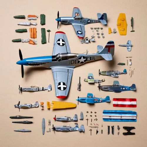 republic p-47 thunderbolt,north american p-51 mustang,toy airplane,vintage toys,model kit,lockheed t-33,north american t-28 trojan,model aircraft,north american f-86 sabre,model airplane,north american t-6 texan,douglas sbd dauntless,tin toys,toy photos,northrop f-89 scorpion,wooden toys,grumman f9f panther,edsel corsair,t28 trojan,fighter aircraft,Unique,Design,Knolling