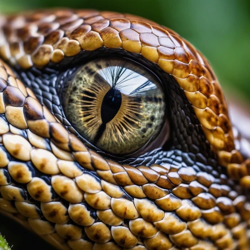 crocodile eye,african house snake,indian cobra,snake's head,yellow python,boa constrictor,venomous snake,sharptail snake,hognose snake,king cobra,grass snake,glossy snake,rat snake,red tailed boa,peacock eye,blue-tongued skink,pointed snake,tree python,corn snake,eastern indigo snake,Photography,General,Realistic