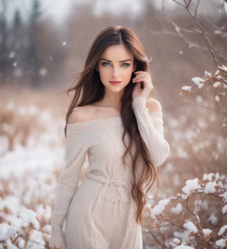 white winter dress,white rose snow queen,winter dress,romantic look,romantic portrait,winter background,winter dream,white beauty,winter rose,celtic woman,beautiful girl with flowers,winter magic,mystical portrait of a girl,girl in a long dress,the snow queen,suit of the snow maiden,snow white,beautiful young woman,sweet birch,pale,Photography,Natural