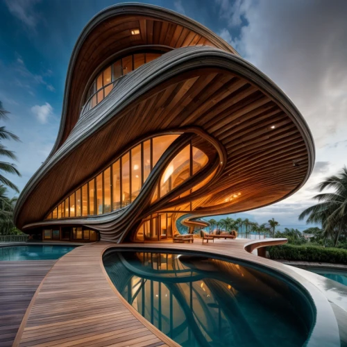 futuristic architecture,modern architecture,dunes house,tropical house,luxury property,luxury home,florida home,asian architecture,modern house,architecture,jewelry（architecture）,wooden construction,holiday villa,house by the water,wooden house,timber house,beach house,luxury real estate,beautiful home,house of the sea