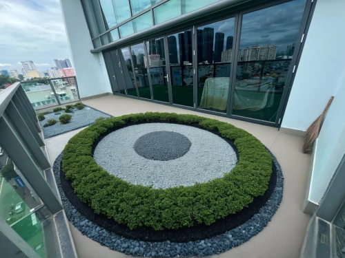 helipad,roof garden,turf roof,roof landscape,japanese zen garden,artificial grass,hospital landing pad,artificial turf,zen garden,roof terrace,climbing garden,grass roof,balcony garden,landscape designers sydney,circle design,landscape design sydney,landscaping,block balcony,flower clock,rescue helipad