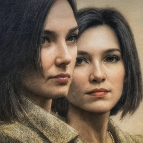 indonesian women,photo painting,oil painting,retouch,oil painting on canvas,colored pencil,vietnamese woman,coloured pencils,romantic portrait,two girls,mother and daughter,world digital painting,vietnam's,color pencil,colored pencils,custom portrait,retouching,pencil color,oil on canvas,mulan,Illustration,American Style,American Style 08