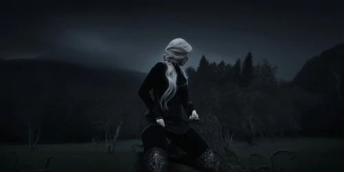 slender,dark gothic mood,grimm reaper,gothic woman,gothic portrait,dark art,the night of kupala,withered,pierrot,sleepwalker,photomanipulation,the witch,black landscape,mourning swan,dead bride,grim reaper,weeping willow,sorrow,apparition,banishment,Illustration,Realistic Fantasy,Realistic Fantasy 46