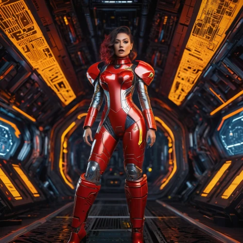symetra,nova,red super hero,darth talon,scarlet witch,space-suit,captain marvel,andromeda,ironman,neottia nidus-avis,merc,red,cyborg,red chief,spacesuit,lady medic,alien warrior,red matrix,lady in red,red skin,Photography,General,Sci-Fi