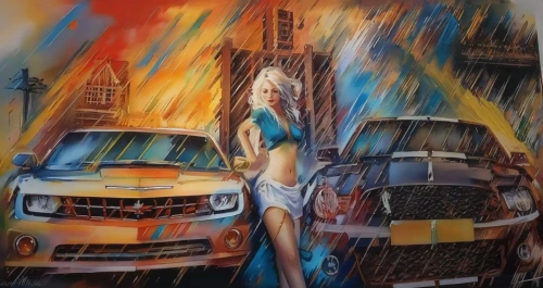 girl washes the car,bmw x1,girl and car,oil painting on canvas,woman in the car,fiat seicento,art painting,washing car,bmw x3,bmw 135,cinquecento,bmw 1 series,oil painting,fiat cinquecento,bmw x5,car wash,mg zr,city scape,city car,renault twingo,Illustration,Paper based,Paper Based 04