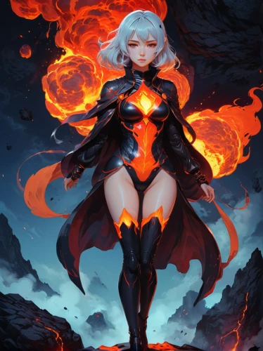 fire angel,fire siren,fiery,magma,flame robin,fire devil,fire lily,flame spirit,inferno,lava,fire background,dancing flames,flame of fire,molten,pillar of fire,fire flower,nero,burning earth,fire planet,a200,Illustration,Realistic Fantasy,Realistic Fantasy 07