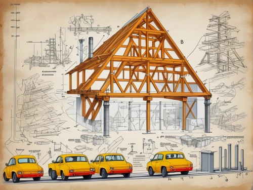 wooden frame construction,wooden construction,timber house,houses clipart,half-timbered,timber framed building,crane houses,half-timbered house,wooden houses,log home,half timbered,hanging houses,constructions,log cabin,roof structures,half-timbered houses,wooden church,burr truss,wooden house,construction vehicle,Unique,Design,Infographics