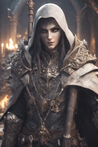 male elf,vax figure,massively multiplayer online role-playing game,male character,hooded man,dodge warlock,assassin,merlin,sterntaler,dark elf,elven,cullen skink,kadala,pagan,paladin,game character,warlord,caerula,mage,alaunt,Photography,Realistic