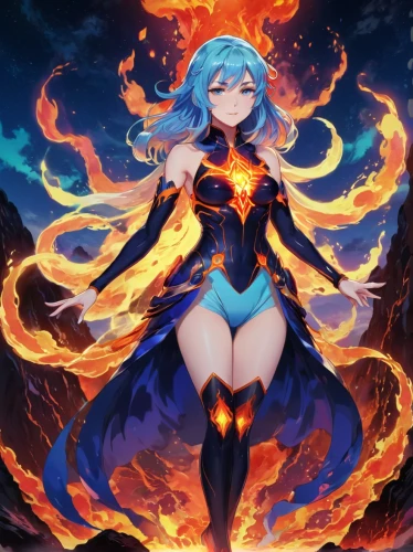 fire background,fire angel,fire lily,fire siren,aqua,flame spirit,dancing flames,firedancer,fire devil,phoenix,fiery,medusa,magma,alibaba,rei ayanami,elza,flame robin,inferno,venera,aurora,Illustration,Realistic Fantasy,Realistic Fantasy 20