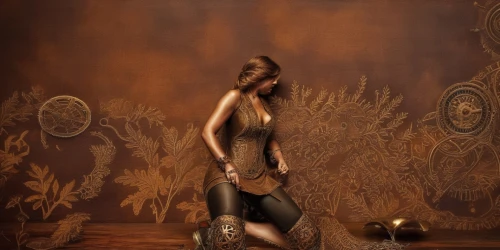 decorative figure,harpist,violin woman,harp player,wooden figure,ancient egyptian girl,faun,woman playing,wooden mannequin,antique background,rapunzel,vintage woman,flamenco,kneeling,miss circassian,dancer,woman playing violin,pin ups,evening dress,miniature figure,Illustration,Realistic Fantasy,Realistic Fantasy 13