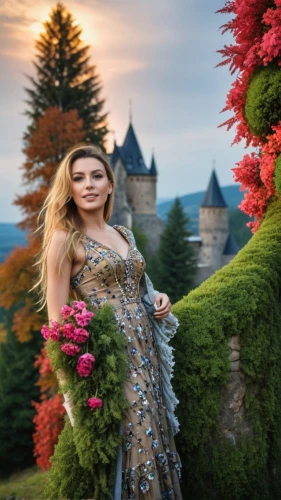 celtic woman,rapunzel,miss circassian,iulia hasdeu castle,girl in a long dress,autumn photo session,fantasy picture,fairytale,girl in flowers,fairytale castle,fairy tale,autumn background,a fairy tale,fairy tale character,iranian nowruz,fairy tale castle,children's fairy tale,celtic queen,girl in the garden,transylvania,Conceptual Art,Daily,Daily 11