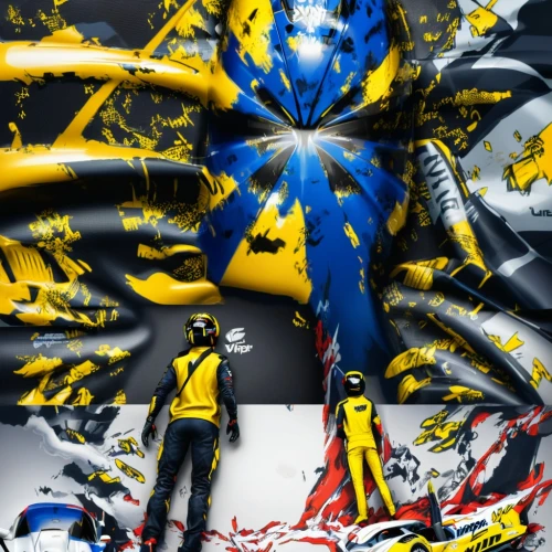 superhero background,abstract design,yellow and blue,sailing blue yellow,black yellow,yellow wall,x-men,xmen,three primary colors,trespassing,splatter,abstract,digiart,bodypainting,image manipulation,photo manipulation,x men,distorted,the fan's background,photomanipulation,Unique,Design,Character Design