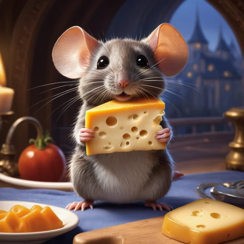 ratatouille,mousetrap,leicester cheese,grana padano,gouda cheese,wheels of cheese,emmental cheese,mouse,gouda,beemster gouda,cheese sweet home,mouse bacon,cheddar cheese,cheeses,cheddar,lab mouse icon,cheese slice,roquefort,montgomery's cheddar,mice,Conceptual Art,Fantasy,Fantasy 28