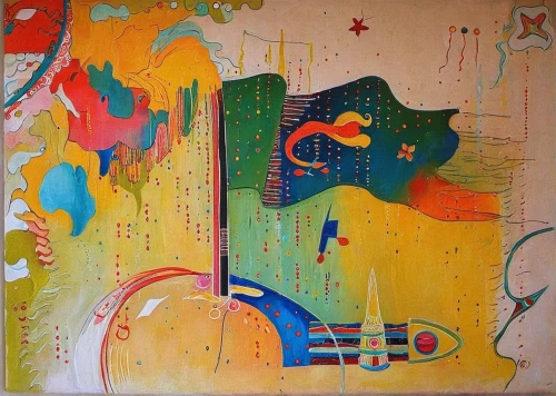 abstract painting,abstract artwork,man with saxophone,abstract multicolor,tutti frutti,saxophonist,saxophone playing man,oil on canvas,abstract cartoon art,slide canvas,abstract corporate,saxophone,panoramical,original work,khokhloma painting,abstraction,saxophone player,meticulous painting,futura,paintings,Illustration,Abstract Fantasy,Abstract Fantasy 07