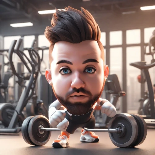 fitness coach,fitness professional,strongman,workout icons,personal trainer,dumbell,fitness model,dumbbell,body-building,weightlifting machine,sculpt,fitness room,muscle man,fitness center,pubg mascot,muscle icon,workout items,cute cartoon character,weightlifter,dumbbells,Digital Art,3D