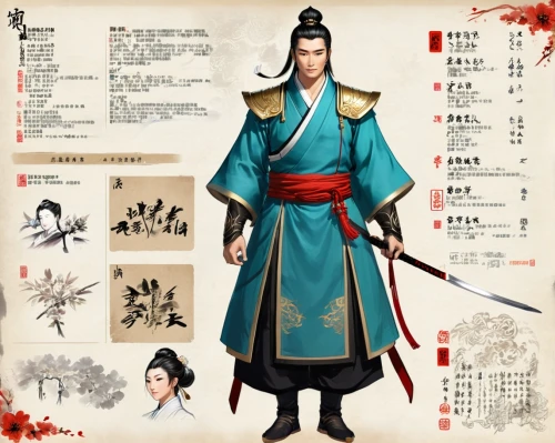 yi sun sin,shuanghuan noble,wuchang,xing yi quan,korean history,hwachae,taiwanese opera,zui quan,peking opera,tai qi,xun,makchang gui,geomungo,tong sui,sejong-ro,mulan,huqin,chinese art,wild emperor,luo han guo,Unique,Design,Character Design