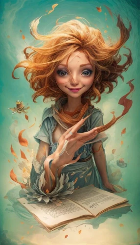 little girl reading,girl studying,magic book,little girl in wind,child with a book,bookworm,mystical portrait of a girl,girl drawing,writing-book,fantasy portrait,sci fiction illustration,fairy tale character,fantasy art,author,spiral notebook,music book,illustrator,divination,cinnamon girl,spiral book,Common,Common,Fashion