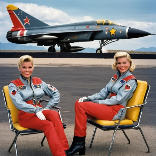 supersonic aircraft,mikoyan–gurevich mig-15,firebirds,model years 1958 to 1967,retro women,model years 1960-63,single-seater,stewardess,color image,lotus position,mikoyan-gurevich mig-21,two-seater,jet aircraft,seat adjustment,jetsprint,pompadour,mcdonnell f-101 voodoo,convair b-58 hustler,convair f-102 delta dagger,supersonic transport,Conceptual Art,Daily,Daily 03