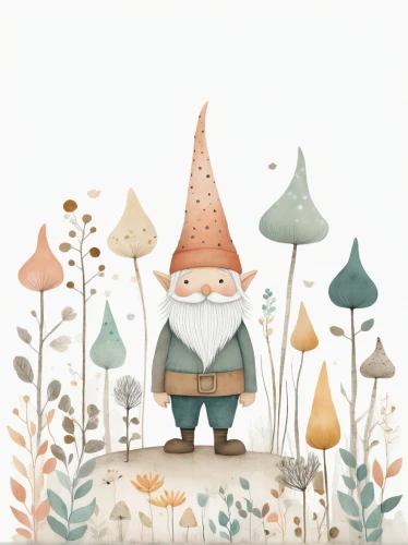 garden gnome,gnomes,gnome,valentine gnome,fairy chimney,scandia gnome,gnomes at table,scandia gnomes,fairy tale character,the wizard,farmer in the woods,prickle,mushroom hat,gardener,kids illustration,fairytale characters,mushroom landscape,fairy house,whimsical animals,gnome ice skating,Art,Artistic Painting,Artistic Painting 49