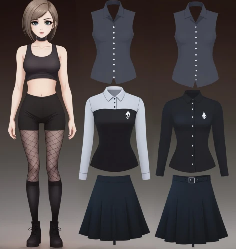 women's clothing,gothic fashion,police uniforms,martial arts uniform,gothic dress,fashionable clothes,ladies clothes,clothing,anime japanese clothing,cheerleading uniform,dress walk black,a uniform,uniforms,see-through clothing,school clothes,fashion doll,cute clothes,clothes,women clothes,sports uniform,Conceptual Art,Sci-Fi,Sci-Fi 11