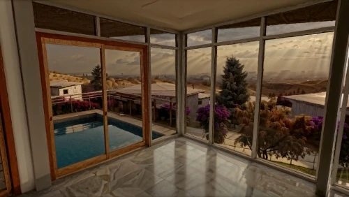 sliding door,termales balneario santa rosa,3d rendering,holiday villa,window film,riad,luxury bathroom,gold stucco frame,luxury property,3d albhabet,bedroom window,boutique hotel,pool house,window curtain,marrakech,transparent window,window view,window with sea view,stucco frame,window treatment