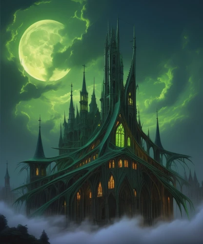 witch's house,witch house,haunted cathedral,ghost castle,haunted castle,gothic architecture,halloween background,castle of the corvin,devilwood,fairy tale castle,the haunted house,gothic style,gothic,haunted house,house silhouette,halloween wallpaper,helloween,halloween banner,knight's castle,fantasy picture,Conceptual Art,Fantasy,Fantasy 01