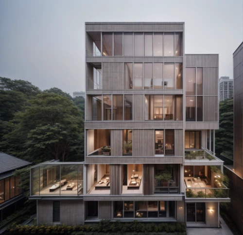 cubic house,modern architecture,glass facade,residential house,residential,block balcony,shared apartment,frame house,modern office,cube house,an apartment,residential tower,archidaily,kirrarchitecture,singapore,condominium,jewelry（architecture）,modern house,apartment block,asian architecture