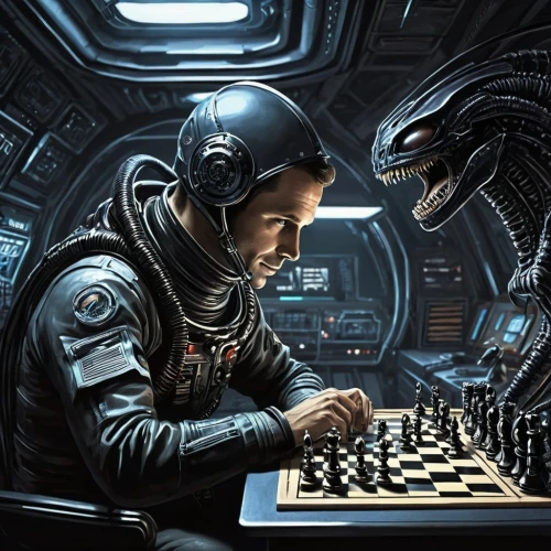 chess game,play chess,chess player,chess,chess men,vertical chess,chess pieces,chess board,sci fiction illustration,chessboard,chessboards,lost in space,chess icons,chess boxing,game illustration,board game,science fiction,chess cube,extraterrestrial life,science-fiction,Conceptual Art,Sci-Fi,Sci-Fi 06