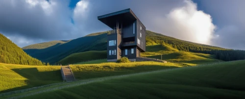 observation tower,house in mountains,watchtower,angel of the north,house in the mountains,lookout tower,stalin skyscraper,ski jump,heavenly ladder,buzludzha,eastern switzerland,titlis,the valley of flowers,southeast switzerland,mountain hut,futuristic architecture,south tyrol,south-tirol,silo,chair in field,Photography,General,Realistic