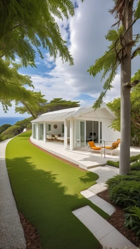 landscape design sydney,landscape designers sydney,modern house,dunes house,mid century house,garden design sydney,smart house,modern architecture,golf lawn,grass roof,roof landscape,mid century modern,holiday villa,luxury property,luxury home,3d rendering,feng shui golf course,smart home,green lawn,artificial grass,Photography,General,Realistic
