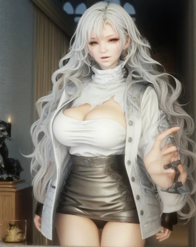 realdoll,female doll,fashion doll,winterblueher,kotobukiya,3d figure,model doll,poker primrose,whitey,doll figure,dress doll,silver fox,white winter dress,pale,white lady,fuki,see-through clothing,game figure,artist doll,christmas figure