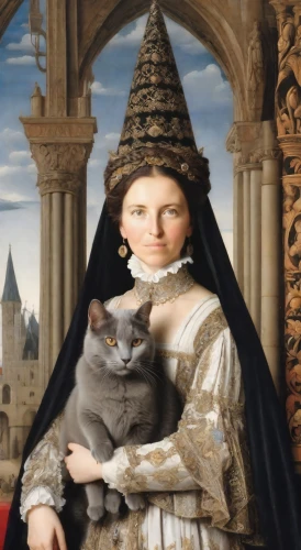 gothic portrait,napoleon cat,cat european,cat portrait,the mona lisa,mona lisa,cat image,girl in a historic way,american gothic,romantic portrait,pferdeportrait,cat,chartreux,holbein,cat sparrow,prussian asparagus,flemish,domestic long-haired cat,renaissance,woman holding pie