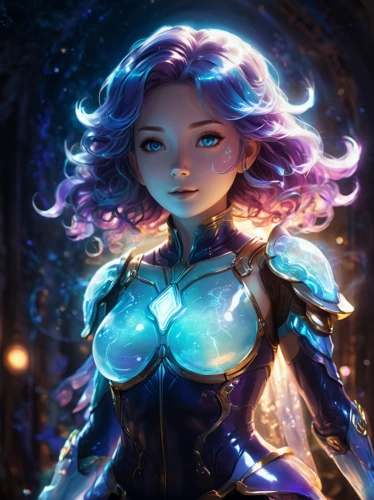 merida,medusa,cg artwork,blue enchantress,violet head elf,fantasy portrait,fantasia,fae,sapphire,violet,aurora,la violetta,starfire,winterblueher,elsa,show off aurora,aura,libra,mezzelune,luminous,Illustration,Realistic Fantasy,Realistic Fantasy 20