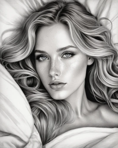 girl in bed,woman on bed,charcoal drawing,pencil drawing,charcoal pencil,pencil drawings,romantic portrait,digital painting,world digital painting,bed,girl drawing,bed sheet,sheets,pencil art,woman laying down,girl portrait,fantasy portrait,pillow,bed linen,sleeping rose,Illustration,Paper based,Paper Based 15