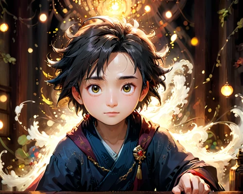 fireflies,kids illustration,mystical portrait of a girl,child portrait,studio ghibli,game illustration,fantasy portrait,child fairy,child with a book,shirakami-sanchi,anime cartoon,fire artist,portrait background,fairy tale character,children's background,illustrator,little girl reading,yuzu,little kid,tea-lights,Anime,Anime,Cartoon