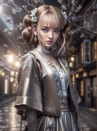 fairy tale character,cinderella,girl in a historic way,anime japanese clothing,mystical portrait of a girl,alice,violet evergarden,steampunk,fantasy portrait,3d fantasy,angelica,harajuku,the little girl,victorian style,female doll,anime girl,child girl,fantasy girl,cosplay image,suit of the snow maiden