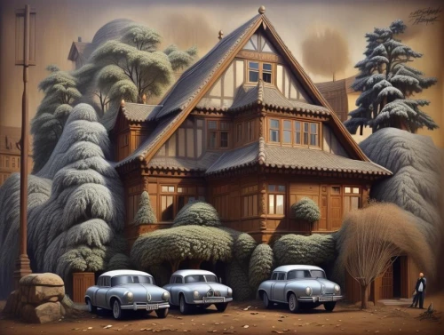 half-timbered house,house in the forest,escher village,wooden house,wooden houses,houses clipart,half-timbered houses,traditional house,alpine village,half-timbered,winter house,horch 853,studio ghibli,thatched cottage,düsseldorferhütte,little house,half timbered,old house,miniature house,the gingerbread house