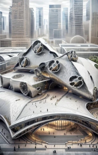 futuristic art museum,futuristic architecture,futuristic car,futuristic landscape,hudson yards,roof domes,futuristic,honeycomb structure,stadium falcon,metal roof,sky space concept,concept car,millenium falcon,mclaren automotive,car roof,metropolis,transport hub,roof structures,solar cell base,alien ship