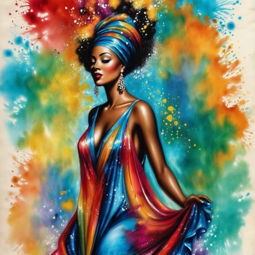 african woman,colourful pencils,african american woman,boho art,world digital painting,african culture,colorful tree of life,african art,color pencils,colored pencils,digital painting,black woman,harmony of color,colour pencils,bodypainting,coloured pencils,colorful,colorful background,art painting,digital art,Illustration,Realistic Fantasy,Realistic Fantasy 21