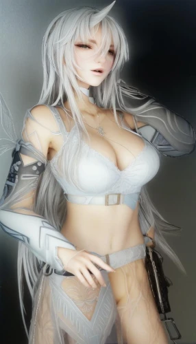 kotobukiya,a200,3d figure,angel figure,silver,game figure,eris,eve,plastic model,doll figure,gray kitty,female doll,gray color,silvery,model kit,grey background,female warrior,pale,white heart,swordswoman