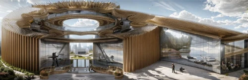 sky space concept,heaven gate,stargate,stage design,mirror house,tabernacle,harp of falcon eastern,fractalius,circus stage,3d fantasy,heavenly ladder,3d rendering,concept art,ancient harp,ice hotel,oculus,theater curtain,harp,pipe organ,fairy tale castle