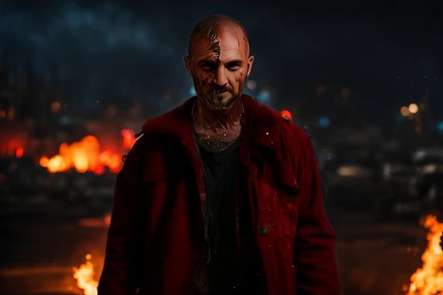 red hood,dead earth,fury,blood icon,angry man,dead pool,blood fink,fire background,hellboy,scorched earth,rasputin,butcher,warm blood,lucus burns,blood church,zombie,game art,the fur red,exploding head,main character