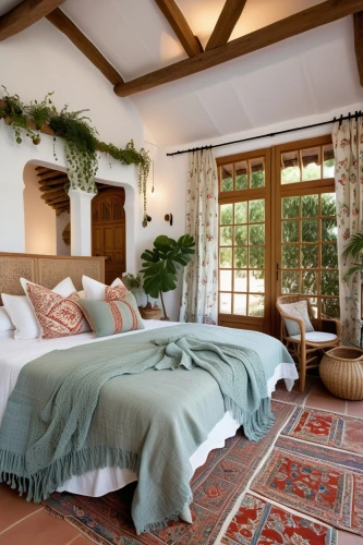 country cottage,wooden beams,bed in the cornfield,canopy bed,chalet,summer cottage,four-poster,shabby-chic,great room,rustic,sleeping room,country house,ornate room,home interior,boutique hotel,guest room,holiday villa,beautiful home,warm and cozy,interior decor,Photography,General,Realistic